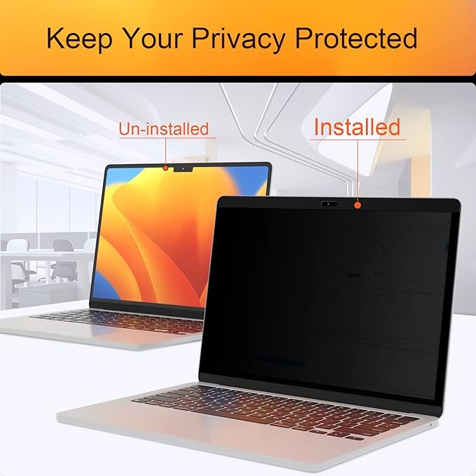 Mamol Privacy Screen MacBook Pro 15 Inch, Magnetic Removable Anti Blue Light - Image 2