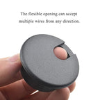 HAHIYO 2Pcs 1.5Inch/38mm Black ABS Plastic U-Shaped Desk Grommet Wire Grommet - Image 3