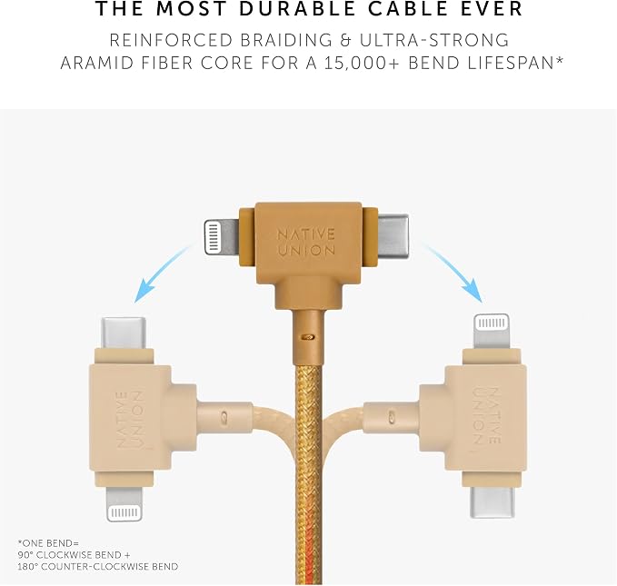 Native Union Belt Cable Duo – 5ft Ultra-Strong Braided Universal Charging Cable - Image 4