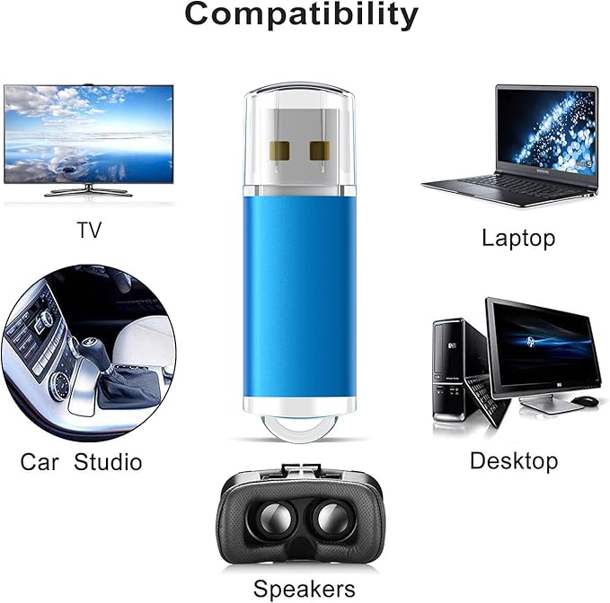 TOPESEL 5 Pack 32GB USB 2.0 Flash Drive Memory Stick Thumb Drives - Image 7