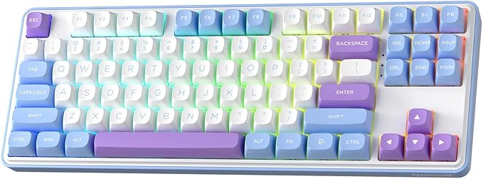 Redragon K707 PRO 80% Wireless Gasket RGB Gaming Keyboard, 3-Modes 87 Keys TKL by REDRAGON