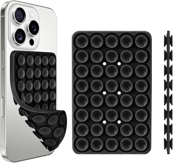 1 Pack Silicone Suction Cup Phone Case Mount Double Sided, Phone Accessories by Giumel