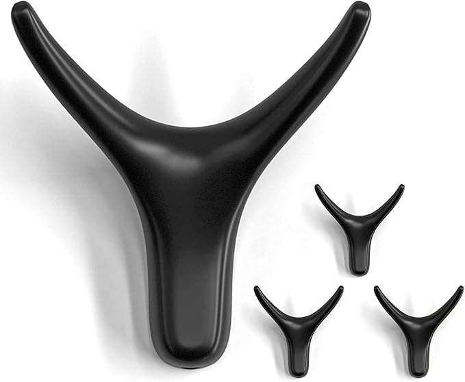 4 Packs Towel Hooks, Coat Hook Cow Head Wall Hooks, Metal Heavy Duty Wall Hooks by NETLKLALife