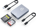 CFexpress Type A and SD Dual-Slot Memory Card Reader, 10Gbps USB 3.2 Gen 2 Type by Rocketek