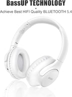 KVIDIO Bluetooth Headphones Over Ear, 65 Hours Playtime Wireless Headphones - Image 5