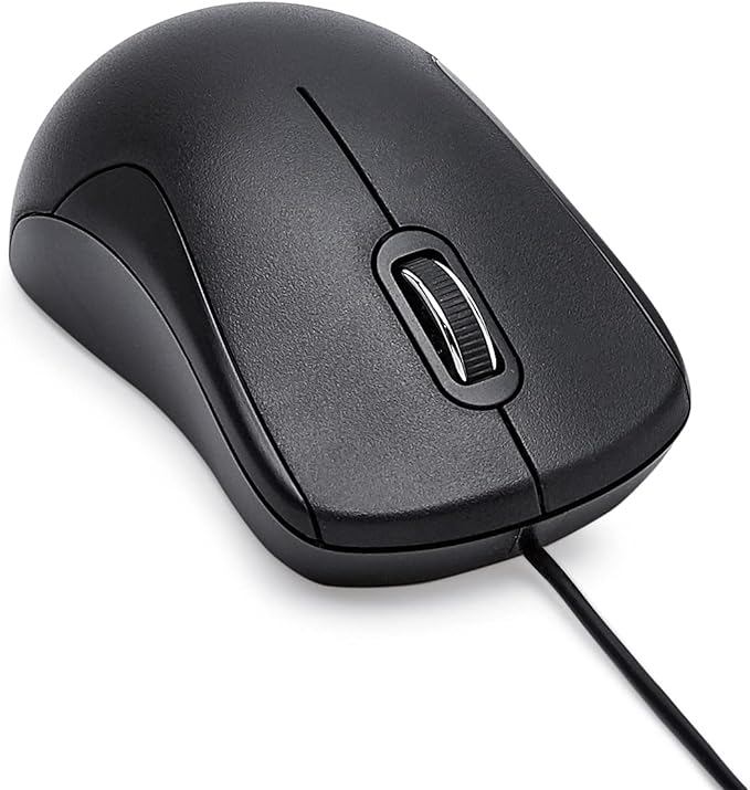 Amazon Basics 3-Button USB Wired Mouse - Image 3