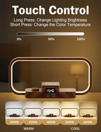 LED Bedside Lamp with Wireless Charger, 3 in 1 Touch Control Bedside Lamp - Image 2