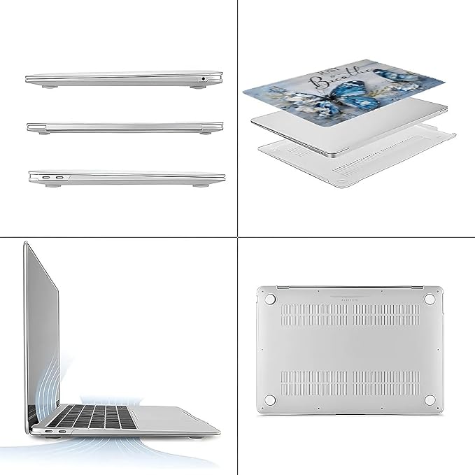 Compatible with MacBook Air 13.3 13.6 Inch Case 2022 2021 2020 2019 Plastic - Image 3