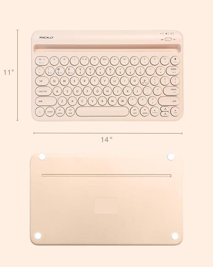 Macally Bluetooth Keyboard for Tablet | Wireless Keyboard for iPad mini/Pro/Air - Image 7