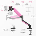 PHOLITEN Single Monitor Arm Fits 13-32 inch, 4.4-19.8lbs Screen, Fully - Image 3