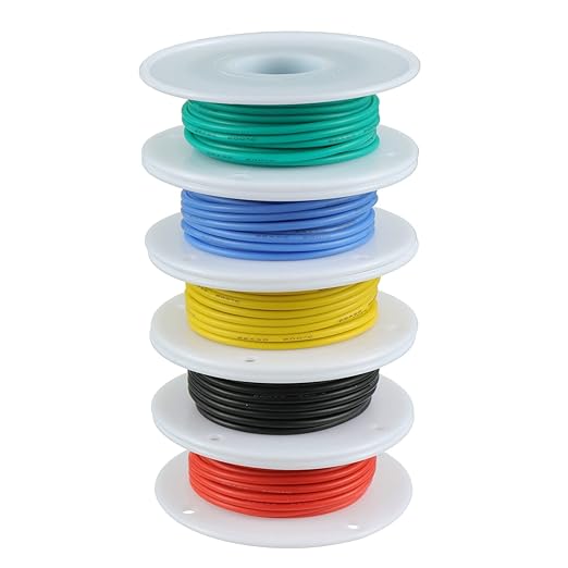 BOJACK 22 AWG Flexible Silicone Wire Electric Wire Hook up Wire Kit 300V Cables - Image 3