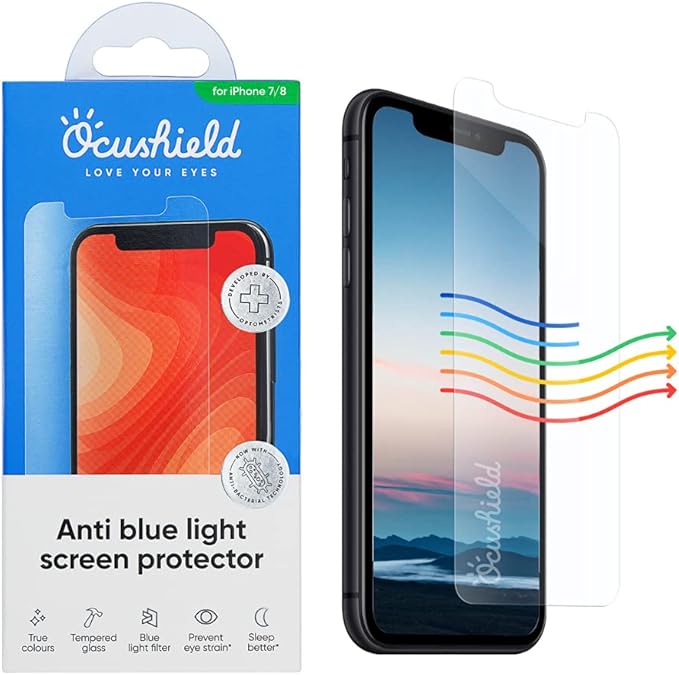 Ocushield Anti Blue Light Tempered Glass Screen Protector by Ocushield-BlueLightFilteringScreenProtectorGlasses
