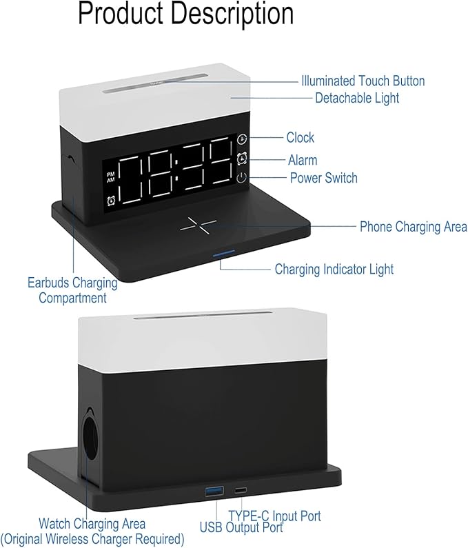 6 in 1 Wireless Charger, 15W Fast Charging Station - Image 7
