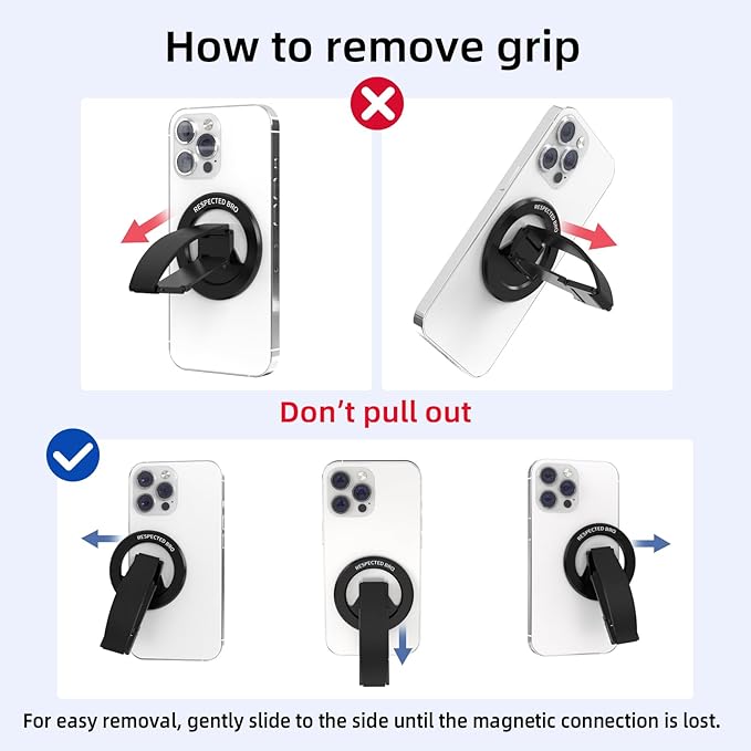 Magnetic-Phone-Grip-Stand, Magnetic Phone Ring Holder Kickstand - Image 5