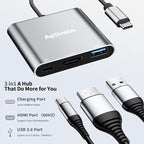 USB C to HDMI Adapter, 4K@60Hz HDMI to USB-C Adapter - Image 2