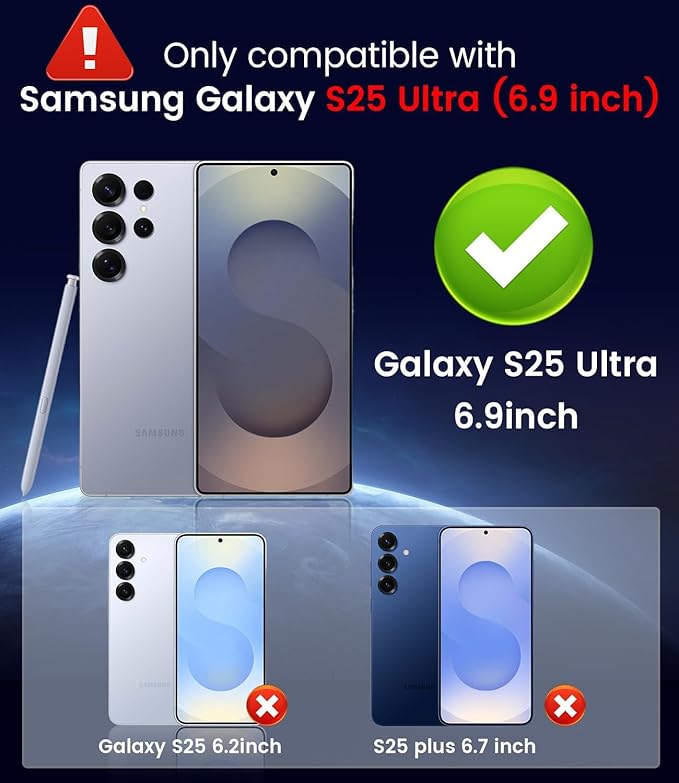 Magnetic for Samsung Galaxy S25 Ultra Case Slim Soft Silicone Bumper Shockproof - Image 2