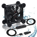 Quiet 80mm Fan with 10 Speed USB 5V DC 12V IPX5 Waterproof Cooling Fan by xiaoqijia