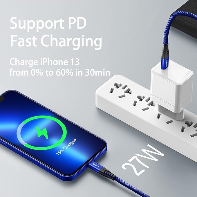USB C to Lightning Cable 6FT 2Pack Apple MFi Certified iPhone Fast Charger Type - Image 2
