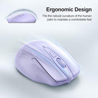 TECKNET Wireless Mouse Silent 4800 DPI Computer USB A & Bluetooth Mouse 6 - Image 9