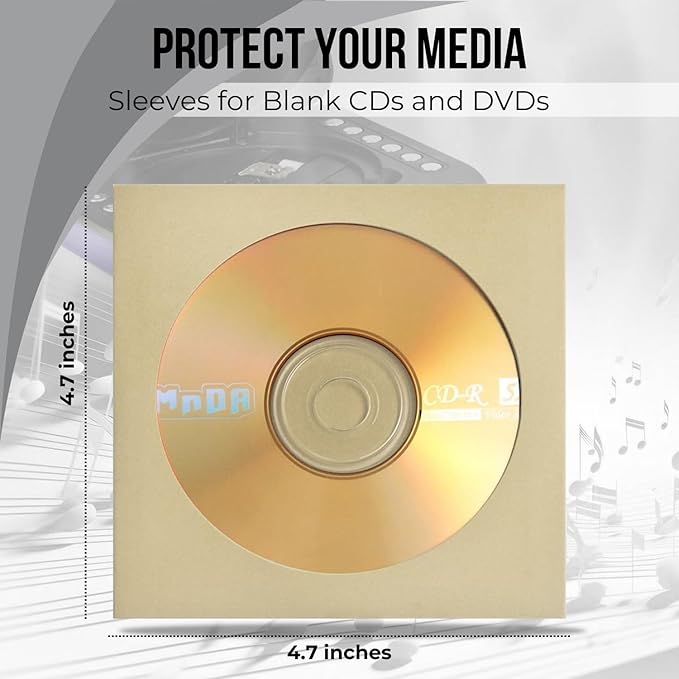 Flexzion DVD CD Sleeves 100 Pack - Image 7
