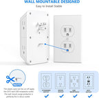 3 Pack Surge Protector Outlet Extender, 6 Outlet Splitter - Image 5