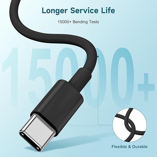 60W USB C to C Cable 3Pack iPhone 15 Fast Charging Cable, USB-C to USBC Power - Image 7