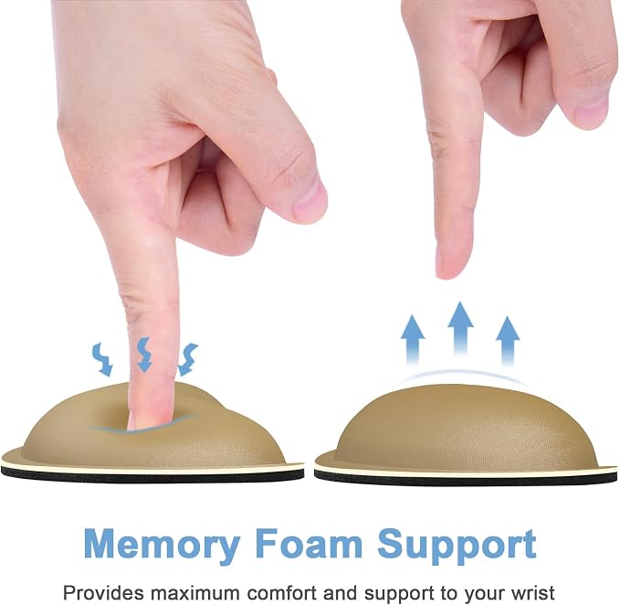 Dapesuom Mouse Wrist Rest, Ergonomic Memory Foam Mouse Wrist - Image 4
