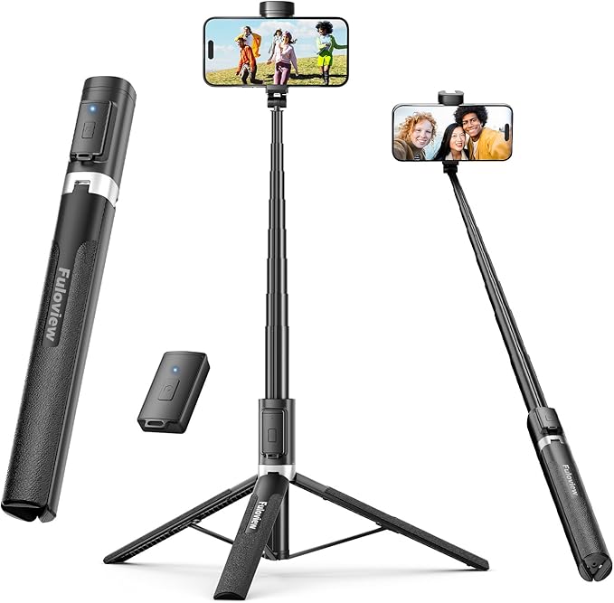 Selfie Stick Travel Tripod for iPhone Wireless Remote for Selfies, Extendable - Image 7