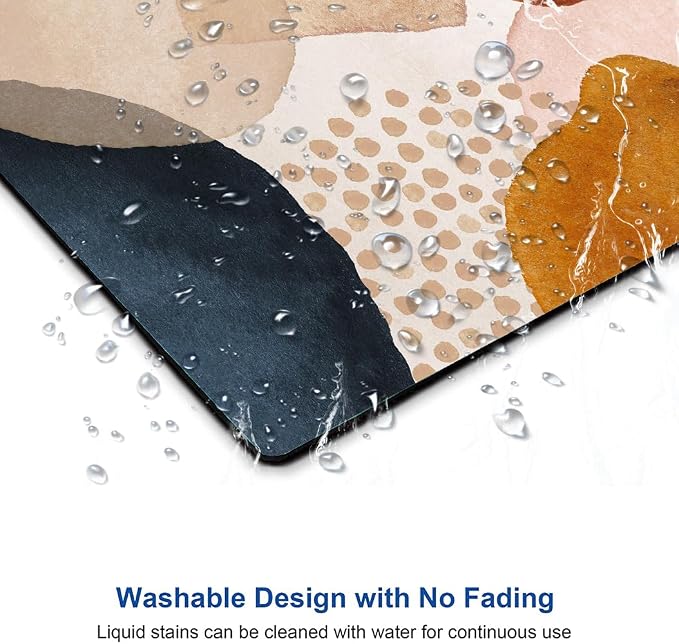 Mouse Pad, Modern Abstract Marble Mousepad, Cute Mouse Mat Waterproof Non-Slip - Image 5