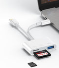 3 in 2 Lightning & USB-C SD Card Reader by Ocbuo