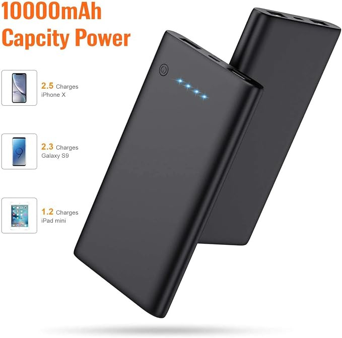 AONIMI Portable Charger Power Bank 10000mAh, Ultra Slim Portable Phone Charger - Image 2