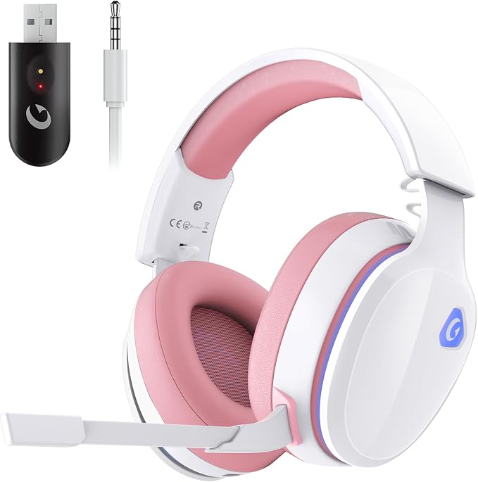 2.4GHz Wireless Gaming Headset for PS5, PS4 Fortnite & FPS Gamers, Nintendo by Gtheos