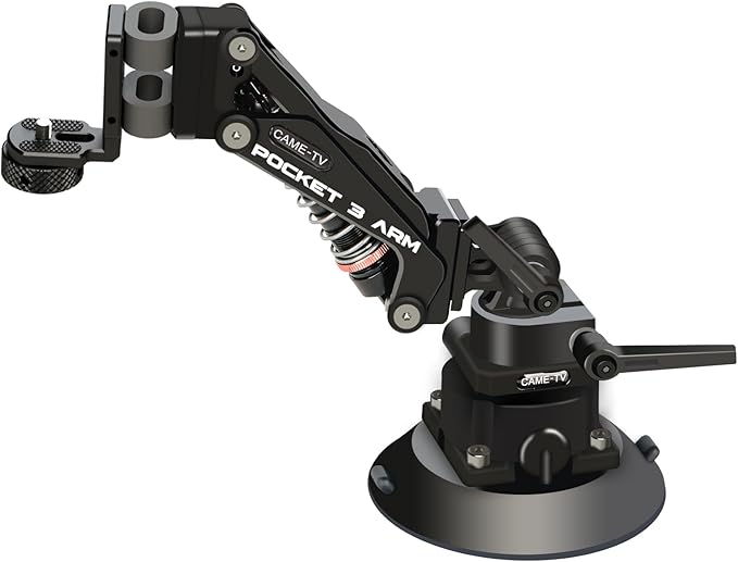 Came-TV Camera Suction Mount Suction, Pocket 3, Cup Camera Mount, 1/4" Mounting by Came-TV