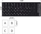 Hebrew-English Keyboard Stickers - Image 2