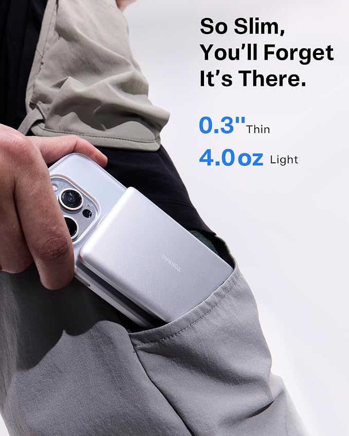 TORRAS Magnetic Portable Charger, 000mAh Wireless Power Bank - Image 3