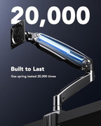 HUANUO Single Monitor Arm for 40 inch Screens, Ultrawide Computer Monitor Mount - Image 6