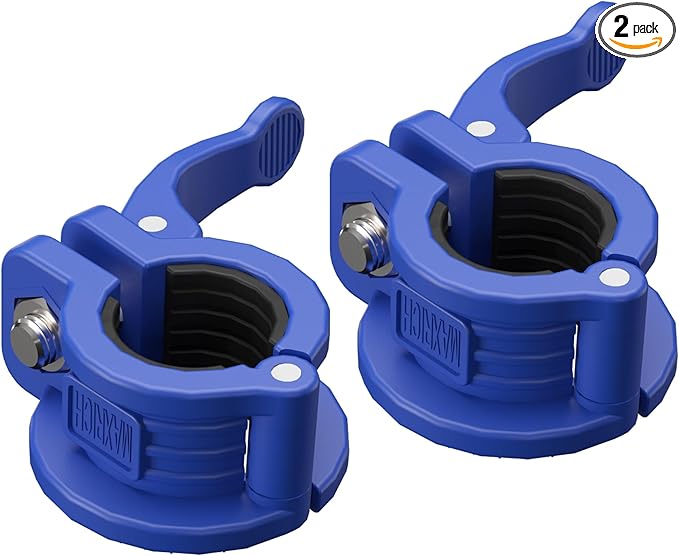 MAXRICH T Barbell Clamp 1 inch Multiple Sizes & Adjustable Weight Clips by MAXRICH