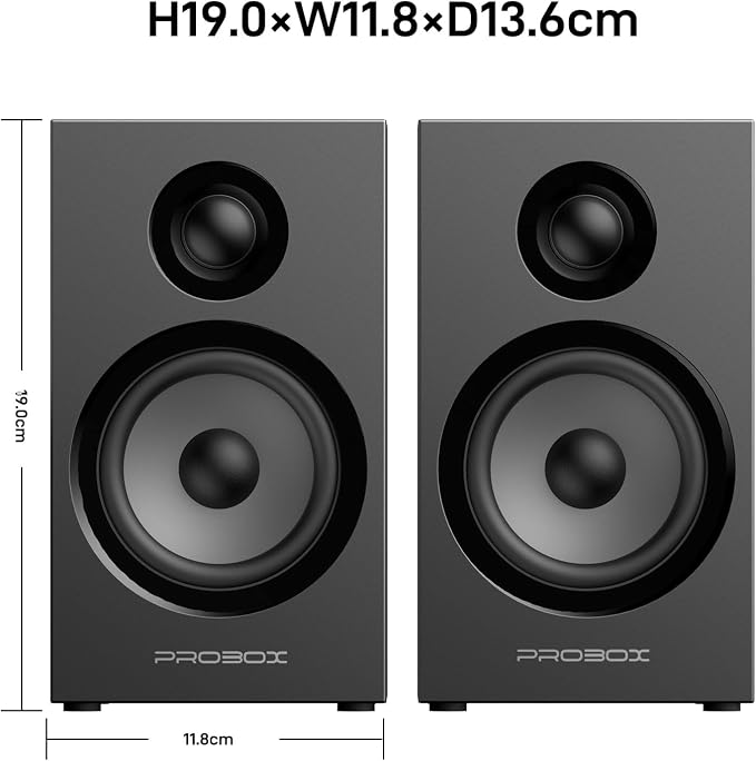 BT16 Active Bookshelf Speakers 3.5" Woofer - Image 5