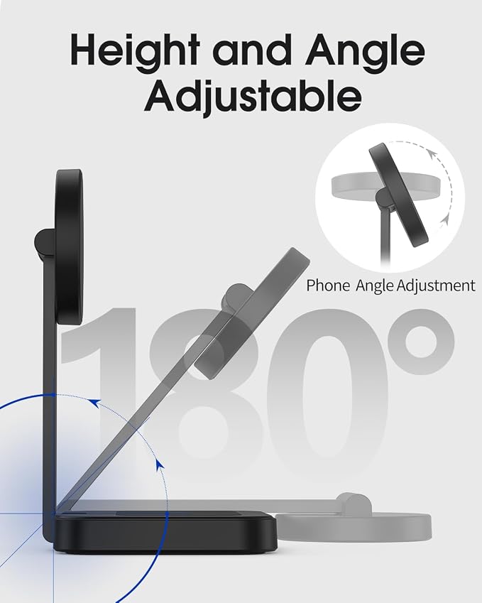 Magnetic Charging Station for iPhone 16 15 14 13 12 Series, Foldable Wireless - Image 4