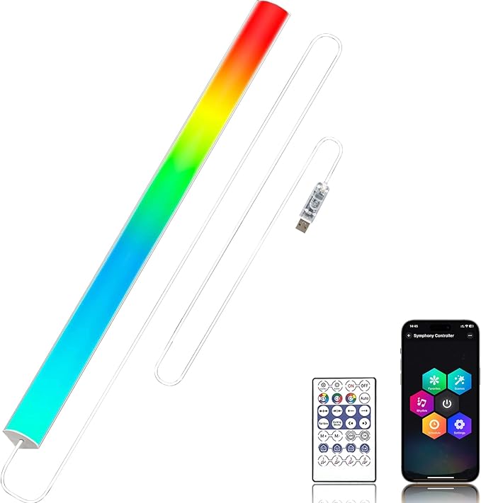 12" Under Monitor RGB Light Bar-Dense LEDs, 16 Million Hues, USB-Powered by Unknown