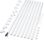 Cord Covers for Wires on Wall Extra-Long, 26.25ft TV Cord Hider Kit, Paintable by ZhiYo