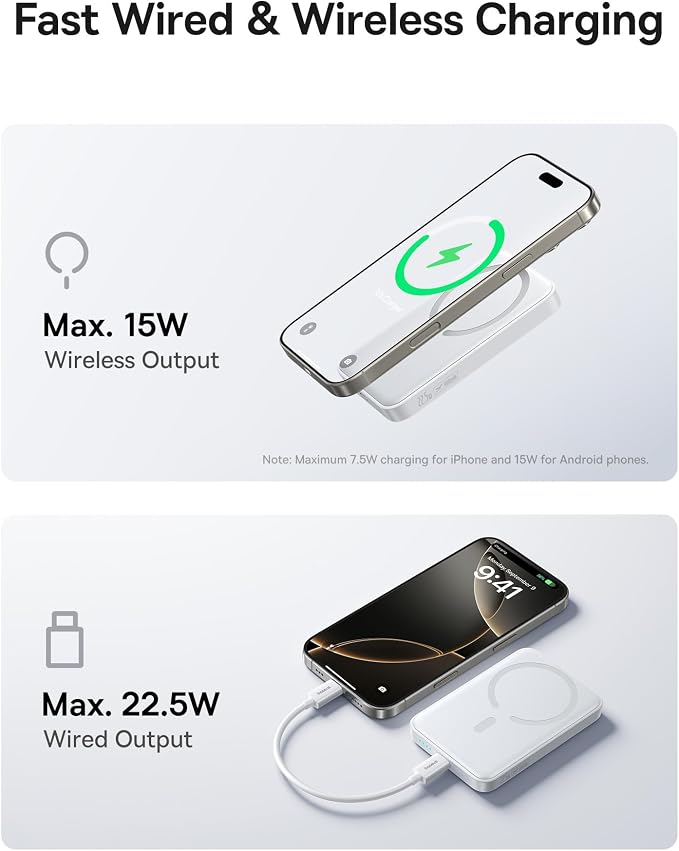 Baseus for MagSafe Portable Charger, 10000mAh Wireless Magnetic Power Bank - Image 4