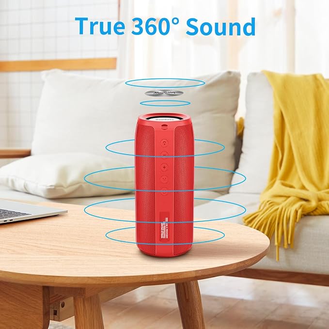 Bluetooth Speaker, MusiBaby M88 Speakers, Dual Pairing, Loud Stereo Sound - Image 2