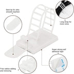 Adhesive Cable Management Clips, Extra Screw & Hole - Image 3