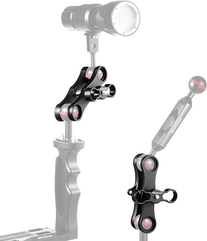 MINIFOCUS 1" Long Ball Clamp Dual Holder Mount - Image 2