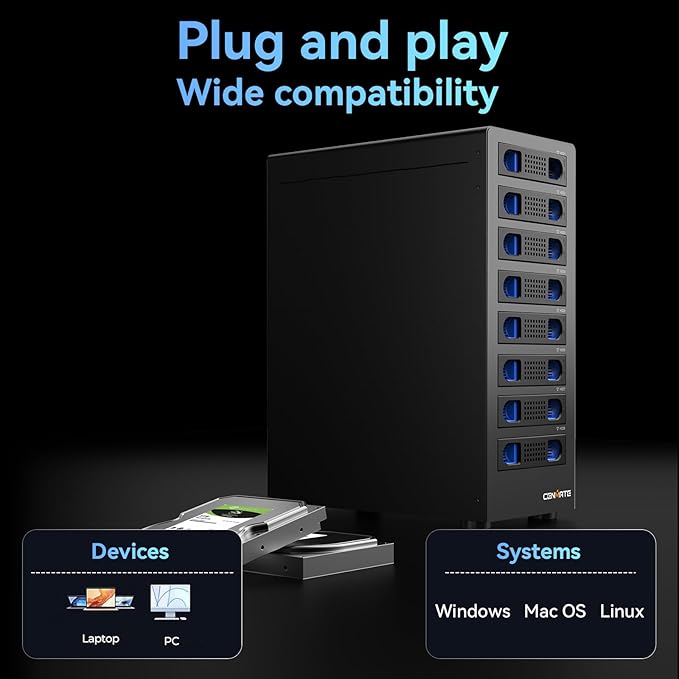 8 Bay Hard Drive RAID Enclosure - Image 6