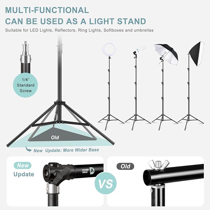 10.2x10Ft Heavy Duty Backdrop Stand, MSKIRA Adjustable Backdrop Support System - Image 5