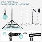 10.2x10Ft Heavy Duty Backdrop Stand, MSKIRA Adjustable Backdrop Support System - Image 5