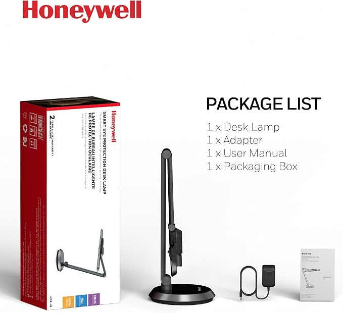 Honeywell Desk Lamp for Home Office, H9 Sunturalux™ Eye-Caring LED Desk Light - Image 7