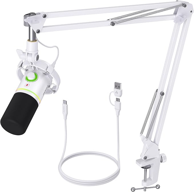 MAONO XLR/USB Dynamic Microphone Kit, RGB Podcast Mic by MAONO